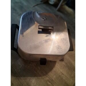 Vintage Sunbeam Electric Frypan Chrome in box tested working